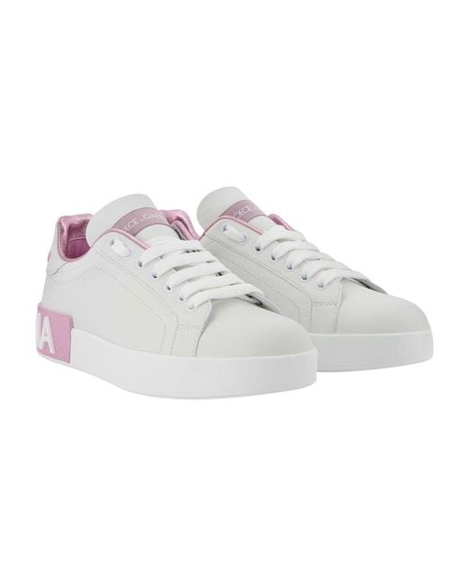 Dolce & Gabbana White Portofino Sneakers