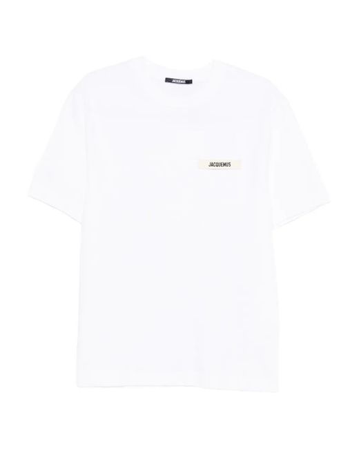 Maglietta Con Appliqué Logo di Jacquemus in White