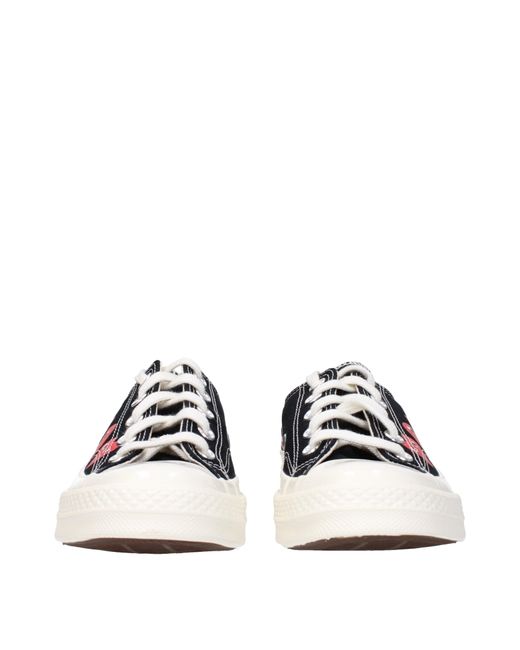 Comme des Garçons Multicolor Sneakers Converse Donna Tessuto Nero/Rosso