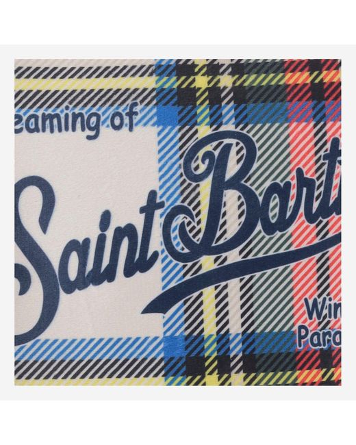 Mc2 Saint Barth Blue Aline Clutch Bag With Logo for men