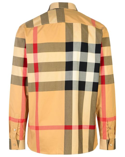 Burberry Natural 'Summerton' Cotton Shirt