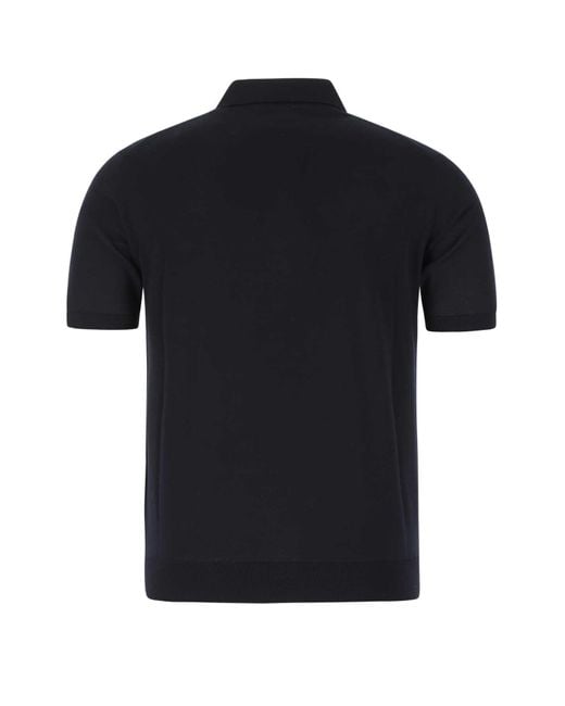 Prada Black Midnight Wool Polo Shirt for men