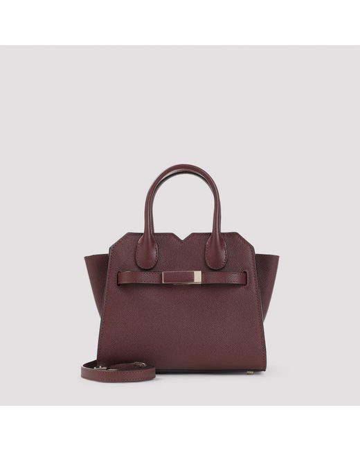 Valextra Purple Milano Micro-Tasche