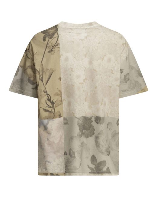 Maison Margiela White Floral Crewneck T Shirt