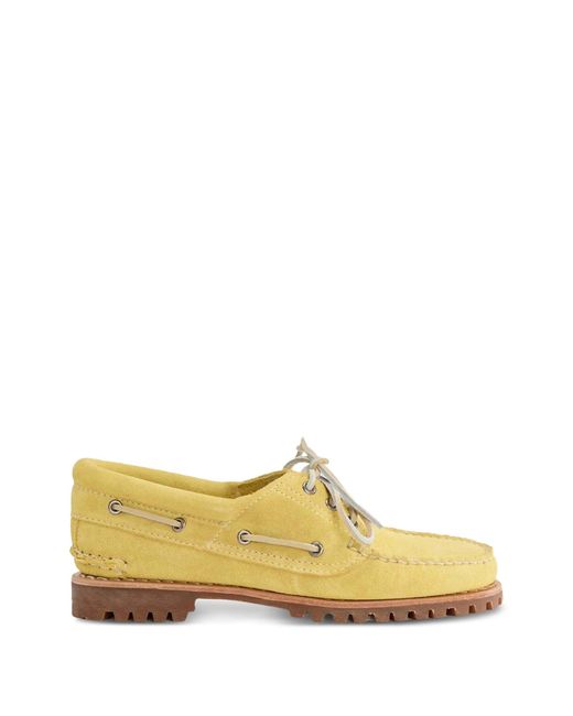 Timberland Yellow Segelschuhe Aus Wildleder