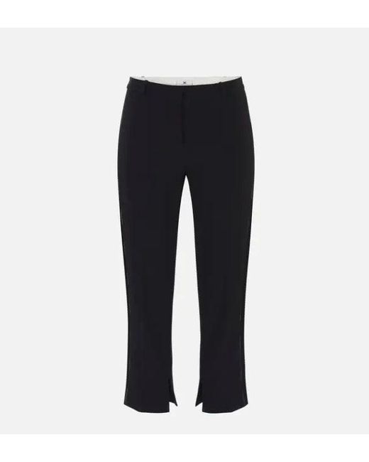 Pantalon franchi Elisabetta avec bande de satin Elisabetta Franchi en coloris Blue
