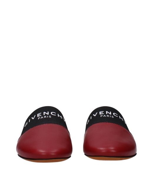Givenchy Red Ciabatte E Zoccoli Bedford Donna Pelle Rosso/Ciliegia