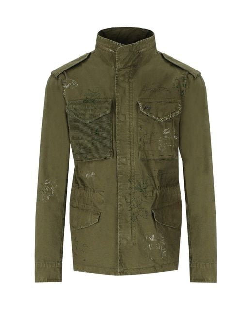Giacca verde dell'esercito di Bob in Green da Uomo