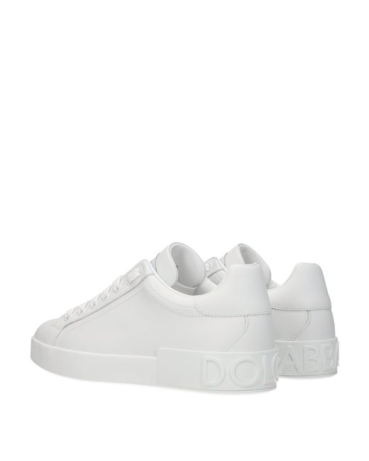 Dolce & Gabbana White Dolce&Gabbana Portofino Low Trainer for men