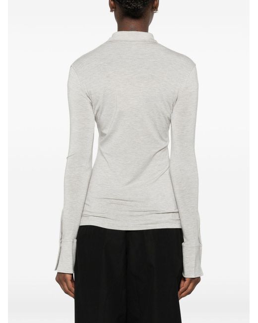Totême White Slim Solid Shirt