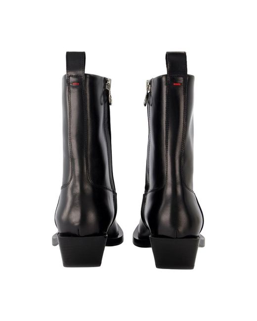 Aeyde Black Cowboy Boots