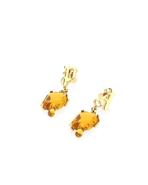 Palm Angels Multicolor Golden Metal Earrings