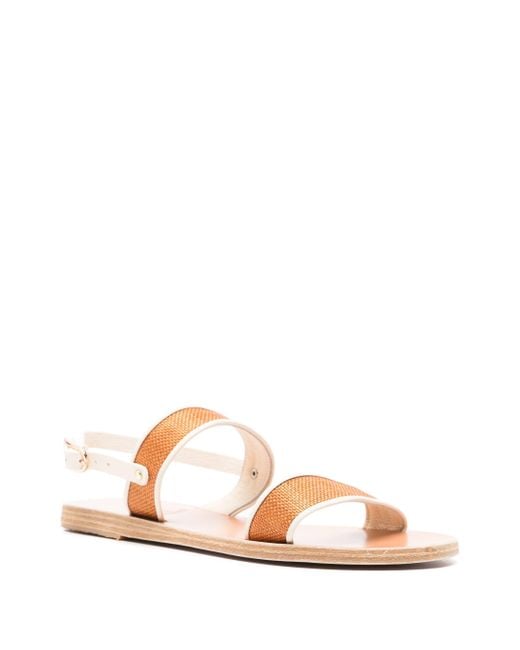 Ancient Greek Sandals Multicolor Clio Nappa/Raffia Shoes