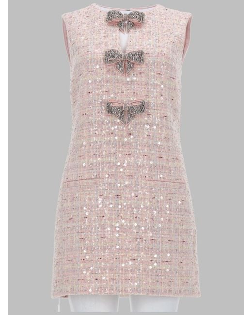 Self-Portrait Pink Chic Mini Dress