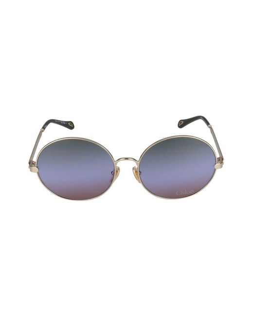 Chloé Sonnenbrille Chloé CH0281 S 004 Gold Gold Green /17 /140 in Purple für Herren