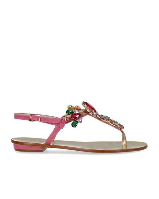 Paolo Ferrara Brown Thong Sandal