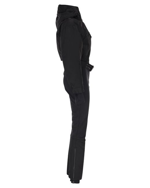 Moncler Black Padded Ski Suit With Hood