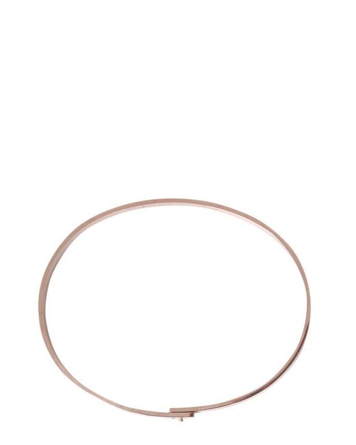 LABEL K White Rigid Bracelet