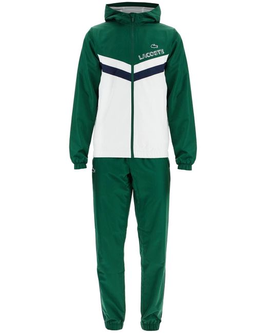 Lacoste Regular Fit Sports Tracksuit in Green for Men Lyst UK