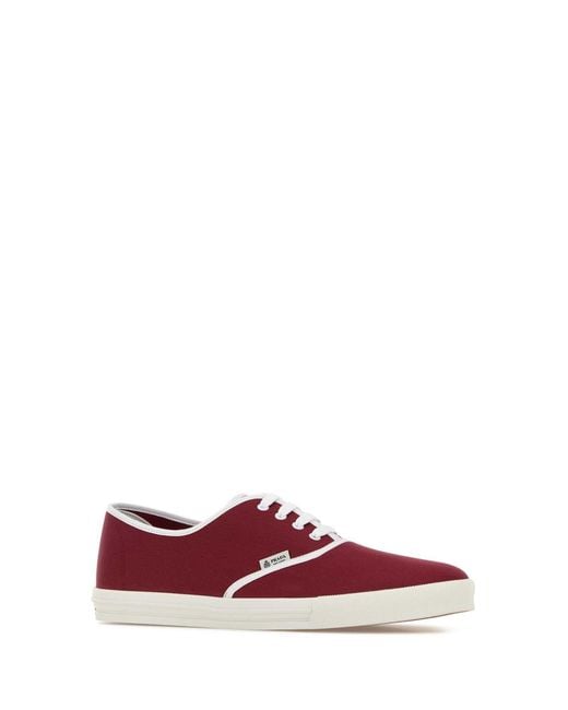 Prada Purple Solid Tiziano Sneakers for men