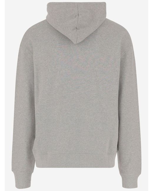 ICECREAM Gray Cotton Sweatshirt With Logo for men