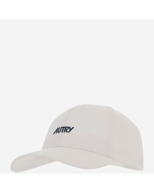 Autry White Baseball Cap With Logo for men