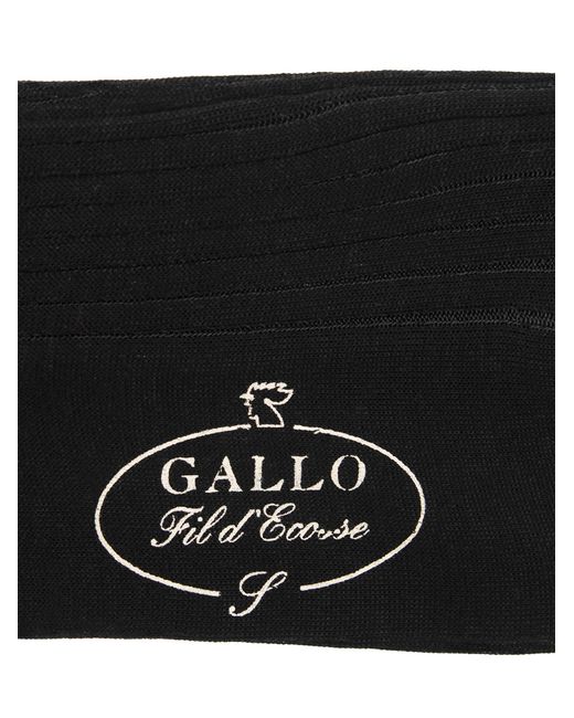 Gallo Black Lange Baumwollsocken