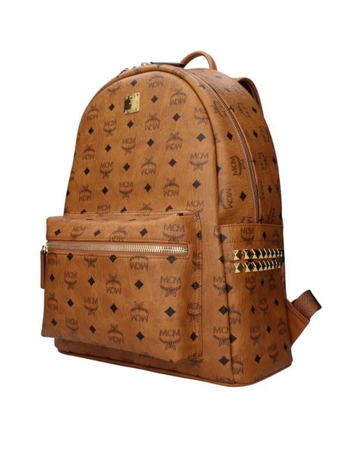 MCM Brown Zaini E Marsupi Uomo Pelle Marrone/Cognac