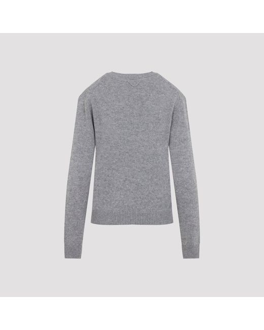 Prada Gray Cashmere Sweater