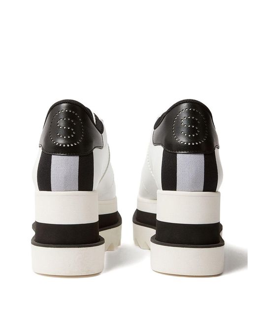 Stella McCartney White Sneak-Elyse Platform Sneakers