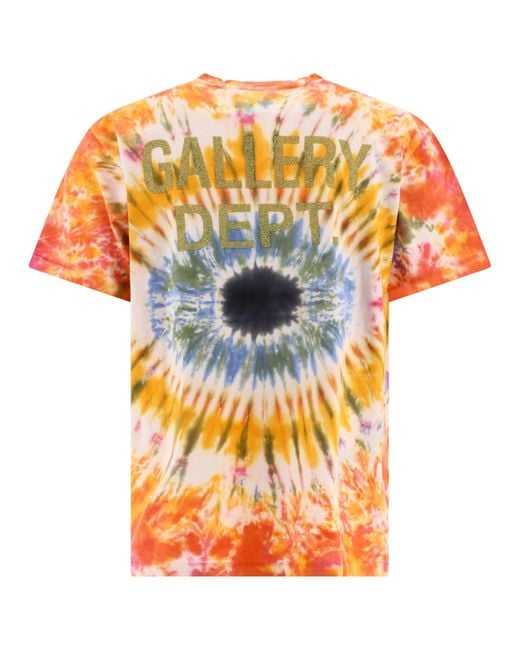 GALLERY DEPT. Galerieabteilung "Eye Dye" T -Shirt in Orange für Herren