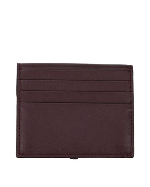 Etro Purple Wallet Leather/Burgundy