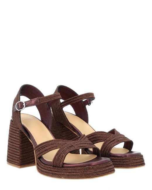 Castaner Brown Solid Valley Heels