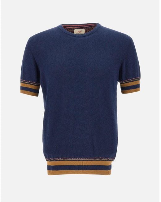 Maglietta Collin Unica di Bob in Blue da Uomo