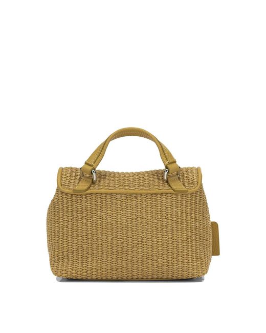 Zanellato Metallic "Postina Vimini Baby" Small Hand Bag