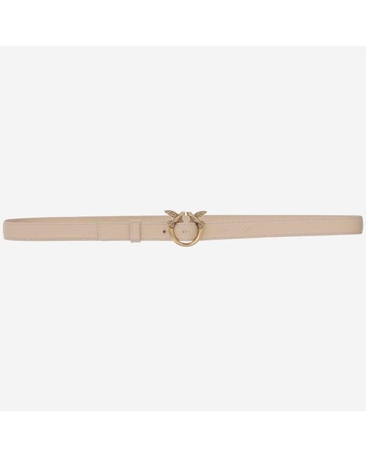 Pinko Natural Love Berry Leather Belt