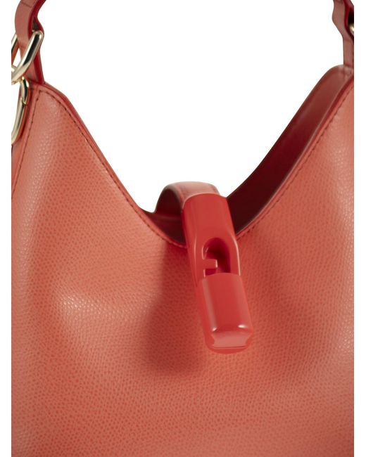 Furla Red Iride Mini Leather Bag
