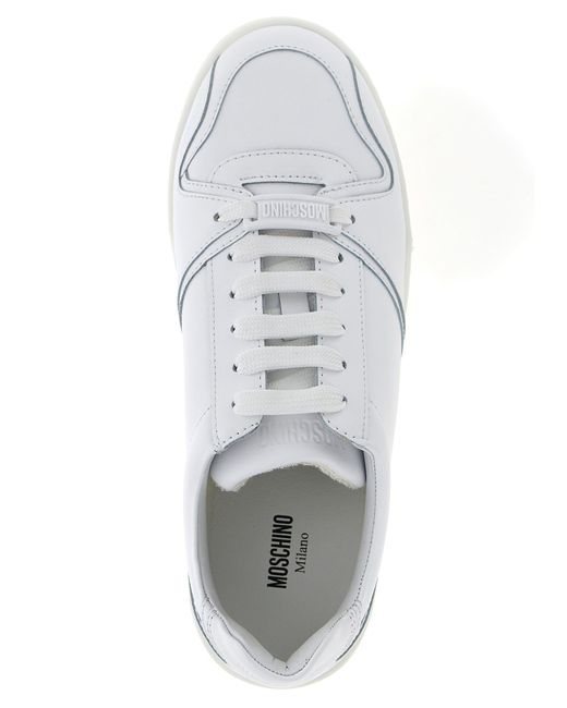Moschino White 'Kevin' Sneakers for men