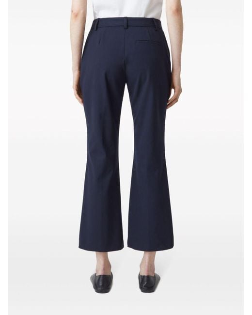 Closed Wharton Flared Broek in het Natural
