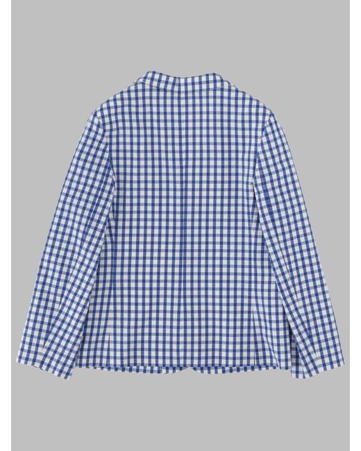 Gucci Blue Giacca "Vichy"
