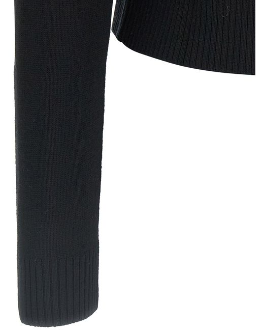 Perfect Moment 'cable Underwear 'turtleneck Trui in het Black