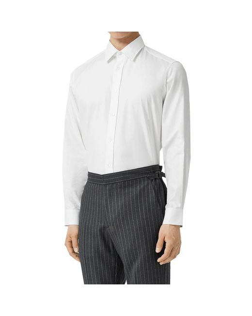 Camisa de Oxford Burberry de hombre de color White