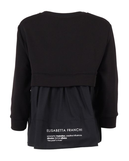 Elisabetta Franchi Black Girocoll