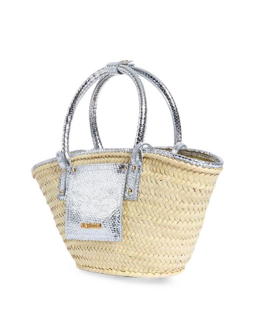 Jacquemus Metallic Le Petit Panier Soli Basket Bag