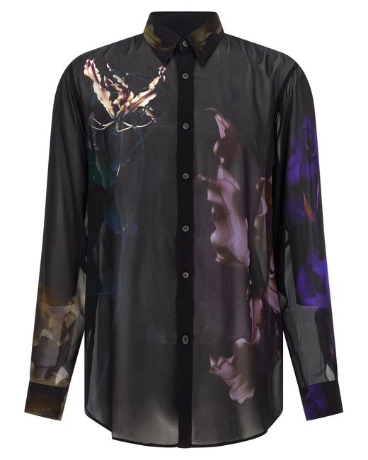 Curles Camicie-Uomo di Dries Van Noten in Black da Uomo