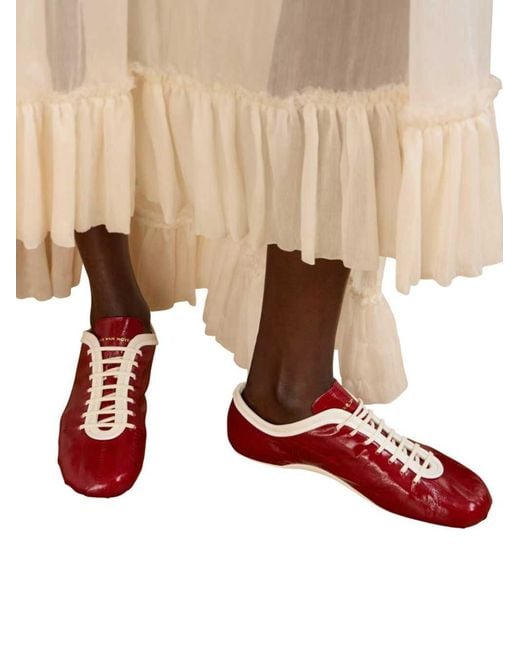 Dries Van Noten Red 00490-Ws261-1002 W.L. Shoes Q.0403