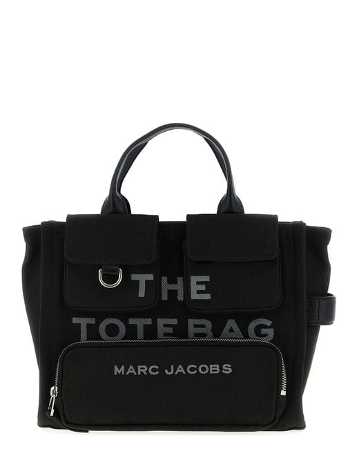 Marc Jacobs 'the Cargo Canvas Medium Tote' Handtas in het Black