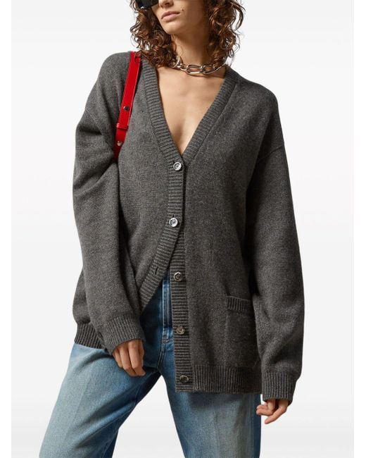 Gucci Gray Fine Cashmere Cardigan