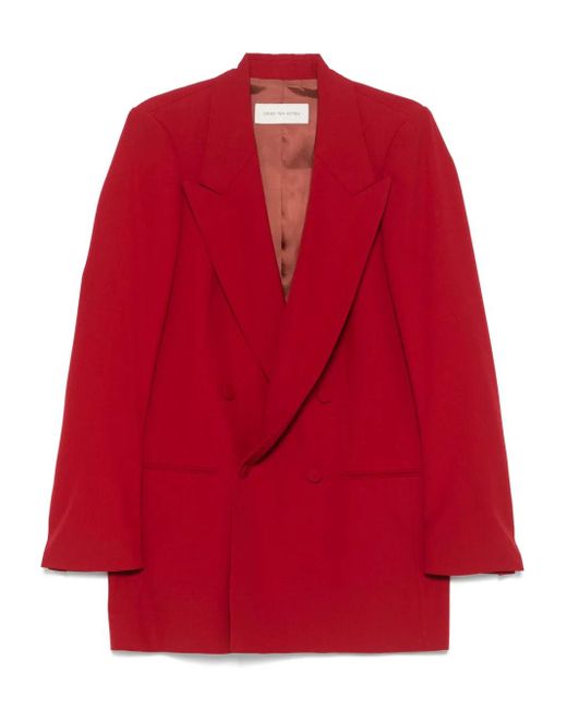 Dries Van Noten Red DRIES VAN NERTEN Blink 1063 W.W.Jacket