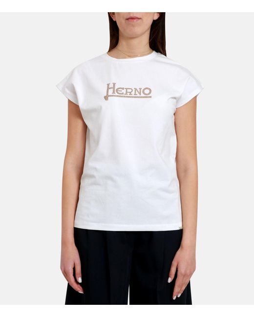 Herno White T Shirts And Polos